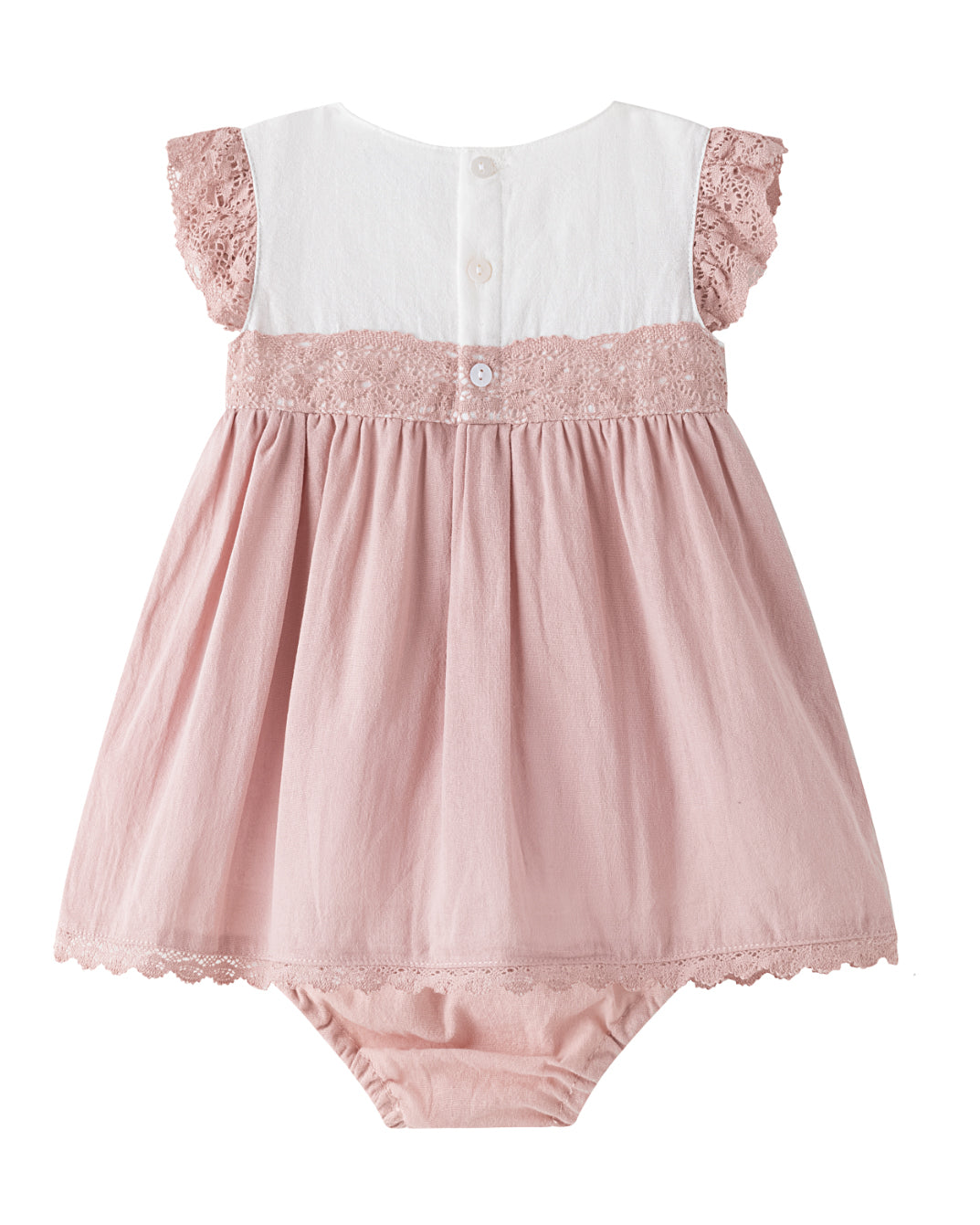 Vestido Bebé Niña Con Braguita Encaje Maquillaje