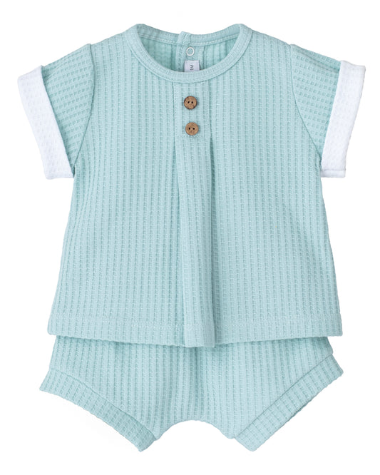 Conjunto Pololo Niño Aral Mint - Calamaro