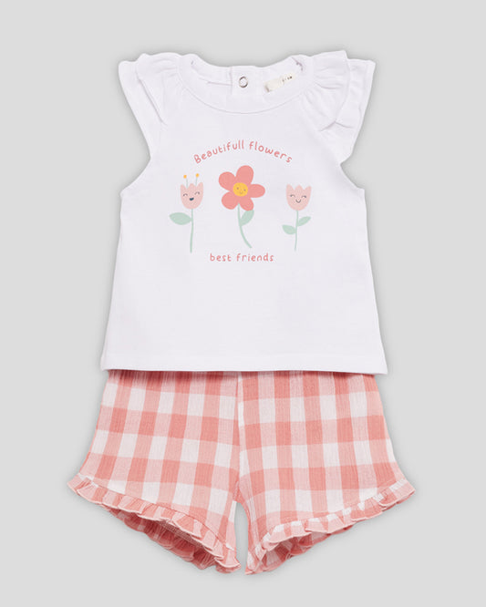Conjunto Short Cuadro Vichy Picnic Party - Street Monkey
