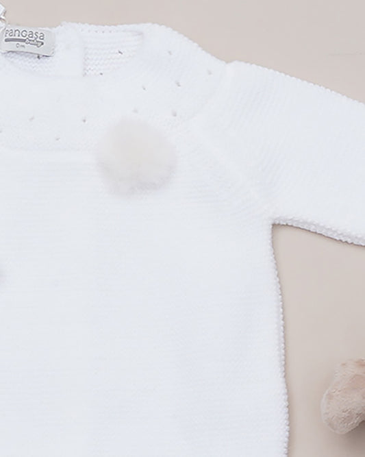 Pelele Largo Moceta Marfil - Pangasa Baby 1301200