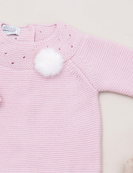 Pelele Largo Moceta Rosa Empolvado - Pangasa Baby