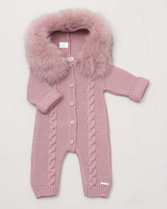 Buzo bebé Ochos Pelo Natural Sintetico Rosé - Pangasa Baby