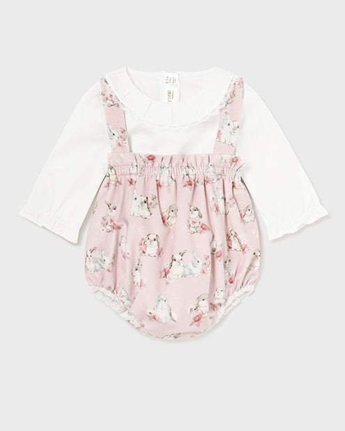 Conjunto 3 Piezas Conejitos Rosa- Mayoral