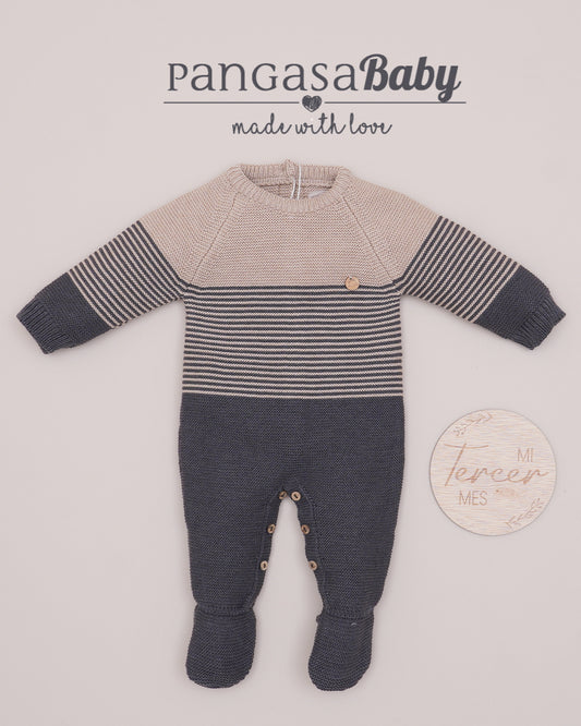 Pelele Largo Rayas Marengo - Pangasa Baby