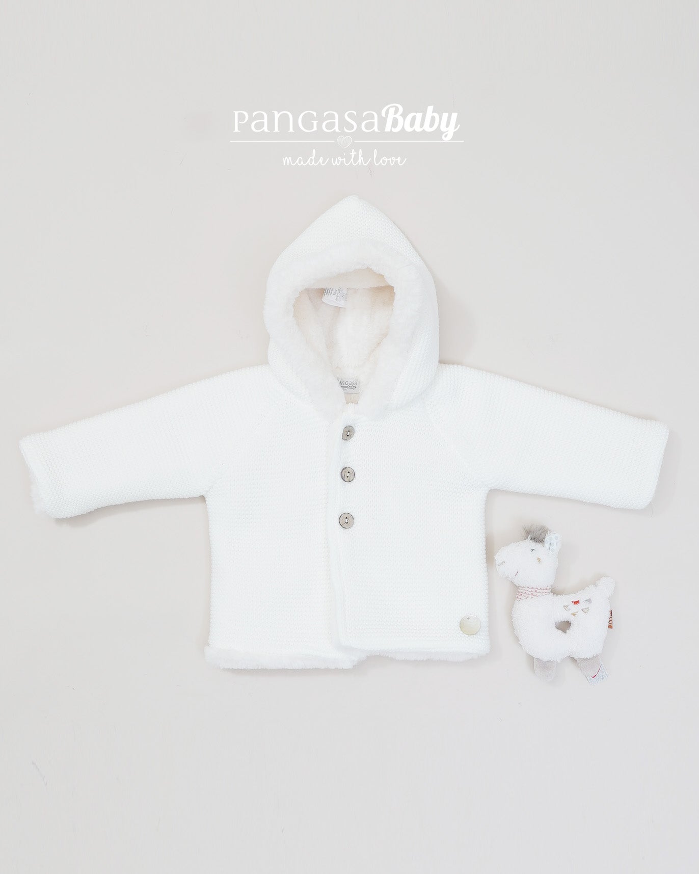 Trenka Forro Polar Marfil - Pangasa Baby