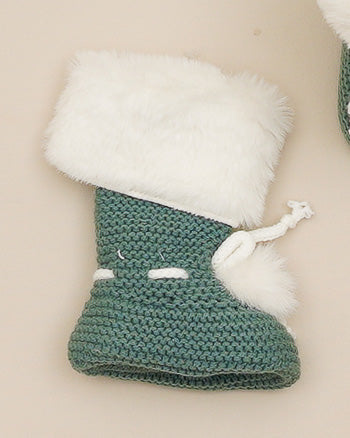 Botitas Forro Polar Verde Olmo - Pangasa Baby