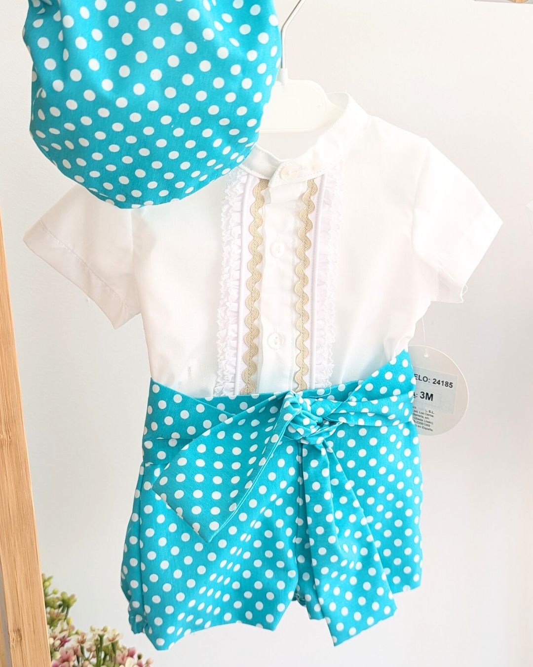 Conjunto Niño 4 Piezas Flamenco Verde