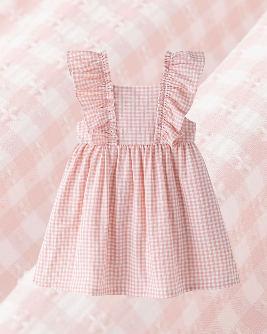 Vestido Niña Infantil Vichy Rosa – Tienda Grumetes Moda Infantil