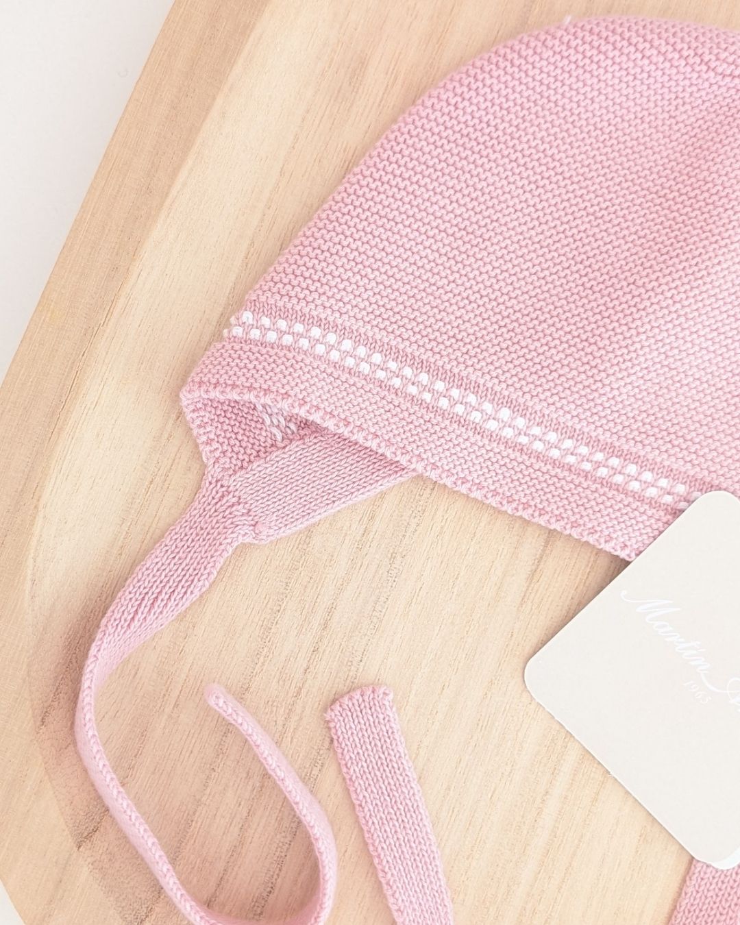 Capota Bebé hilo MONTREAL Rosa Empolvado - Martín Aranda