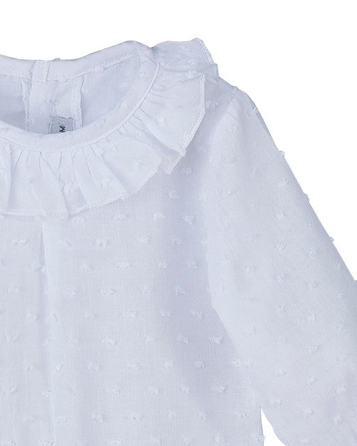 Body Camisa Plumeti Blanco - Calamaro