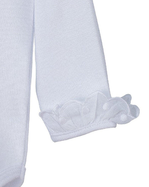 Body Punbig cuello y manga bordado topos