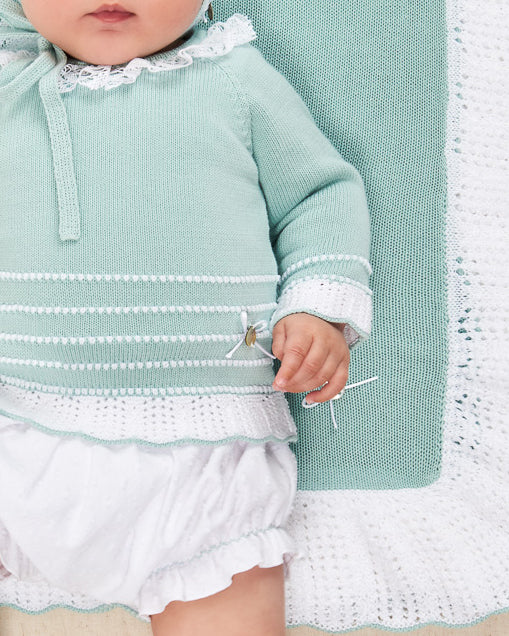 Conjunto Braguita Eido Verde Agua - Paz Rodriguez