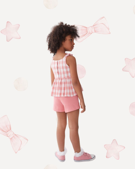 Conjunto Blusa Cuadro Vichy Picnic Party - Street Monkey