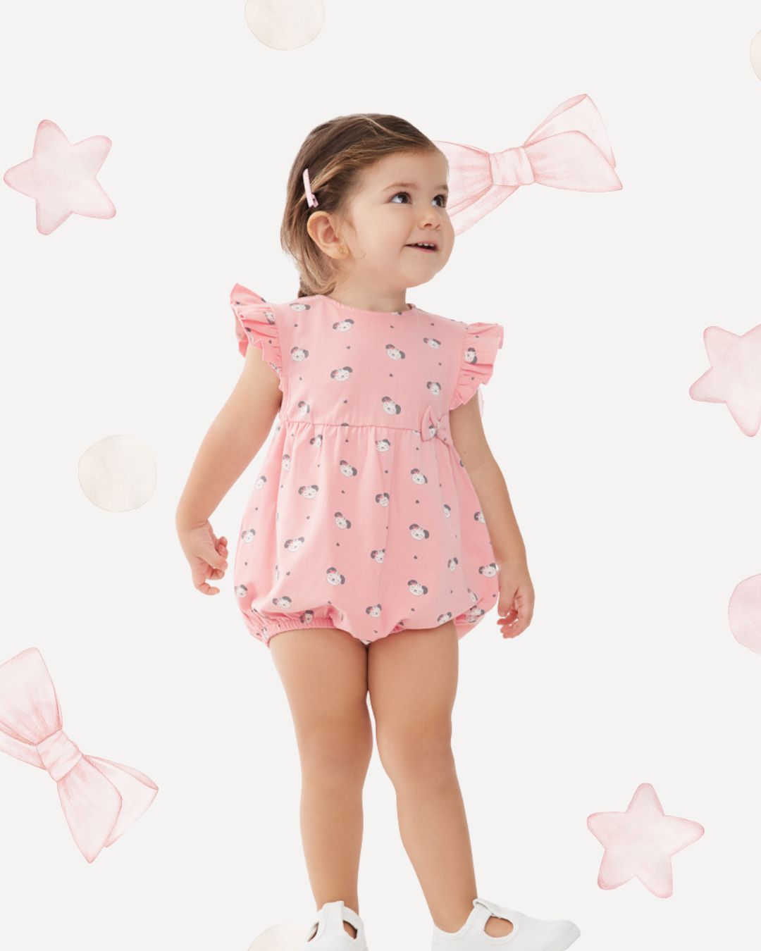 Ranita Niña Perritos Rosa - Street Monkey