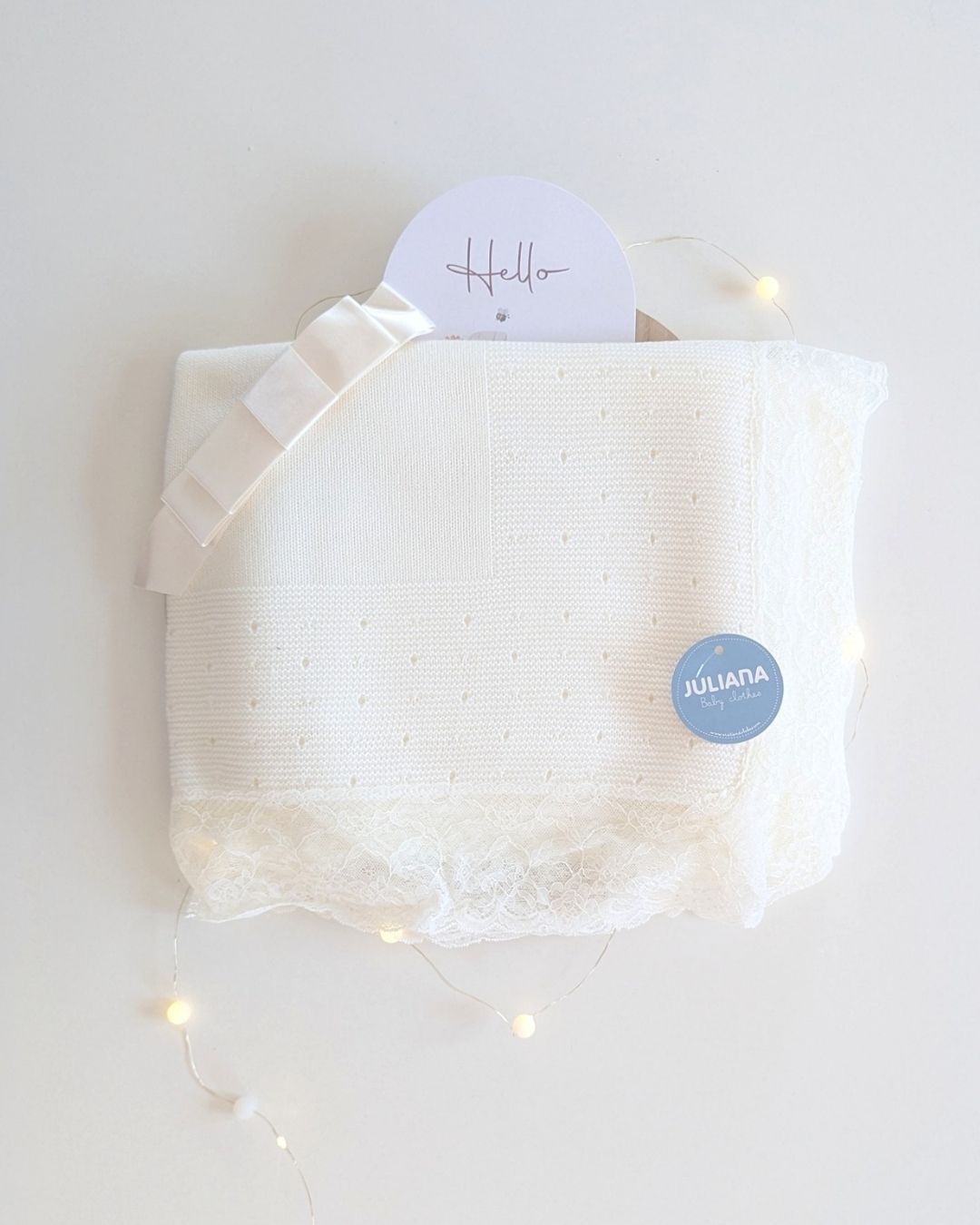 Mantita Bebe Valencie Crudo - Colección Dulzura Juliana