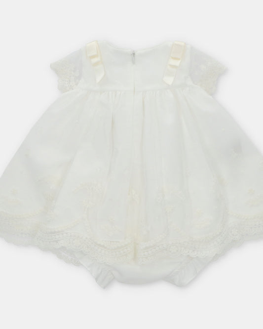 Vestido con Braguita y Capota Marfil - Martin Aranda