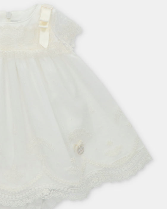 Vestido con Braguita y Capota Marfil - Martin Aranda