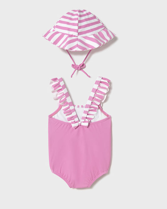 Bañador Con Gorro Pollito Rosa - Mayoral