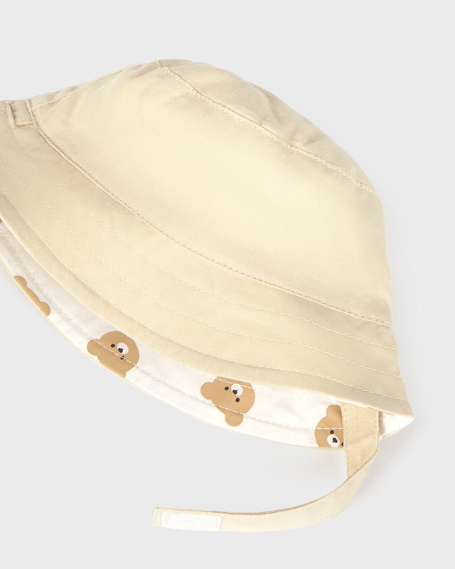 Gorro Reversible Osito Beige - Mayoral