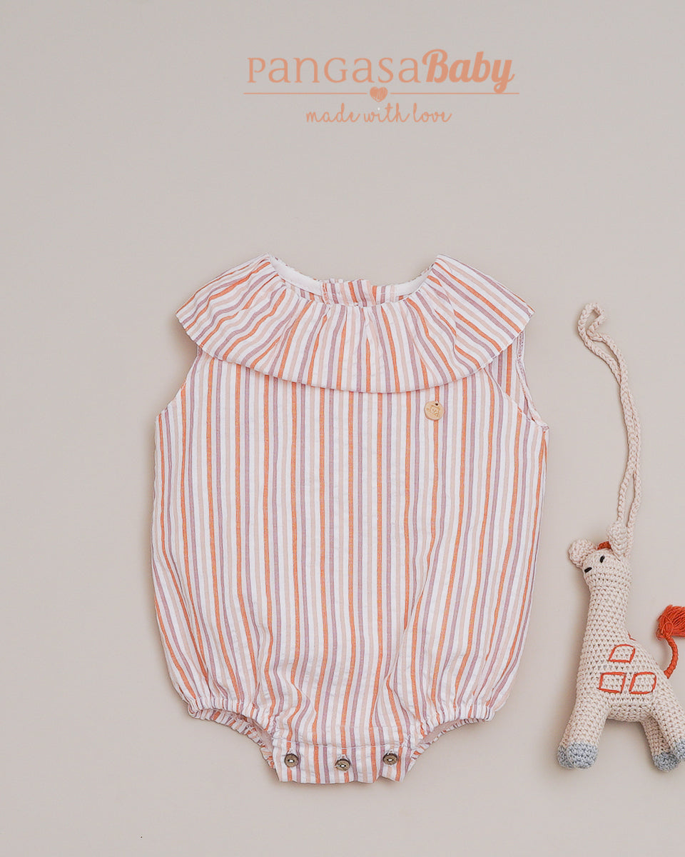 Pelele Tela Rayas Vintage - Pangasa Baby