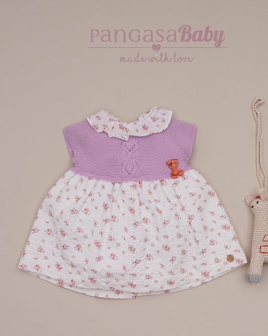 Vestido Lila Flores Familia Lila&Peach - Pangasa Baby