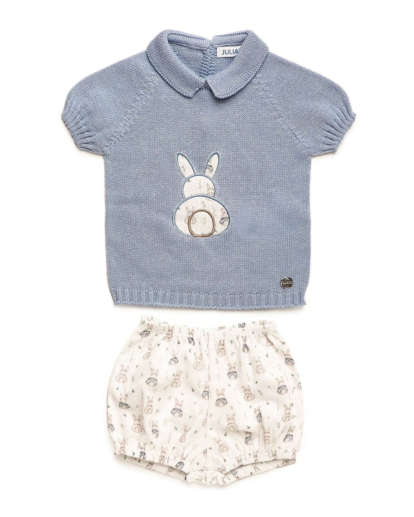 Conjunto Pantalon Conejos Cielo Colección Jugo - Juliana