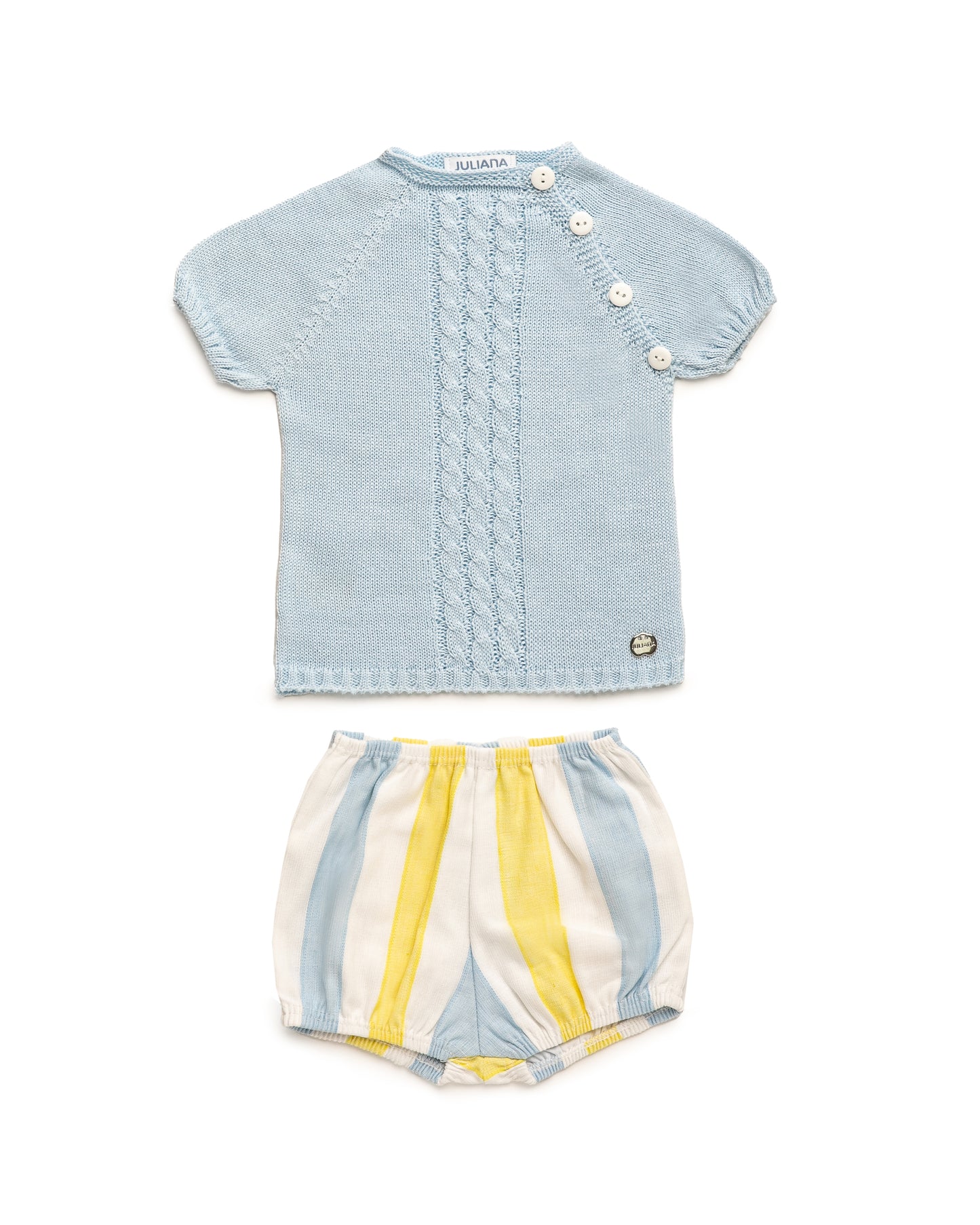 Conjunto Pantalón Tela Rayas - Colección Garbí Juliana