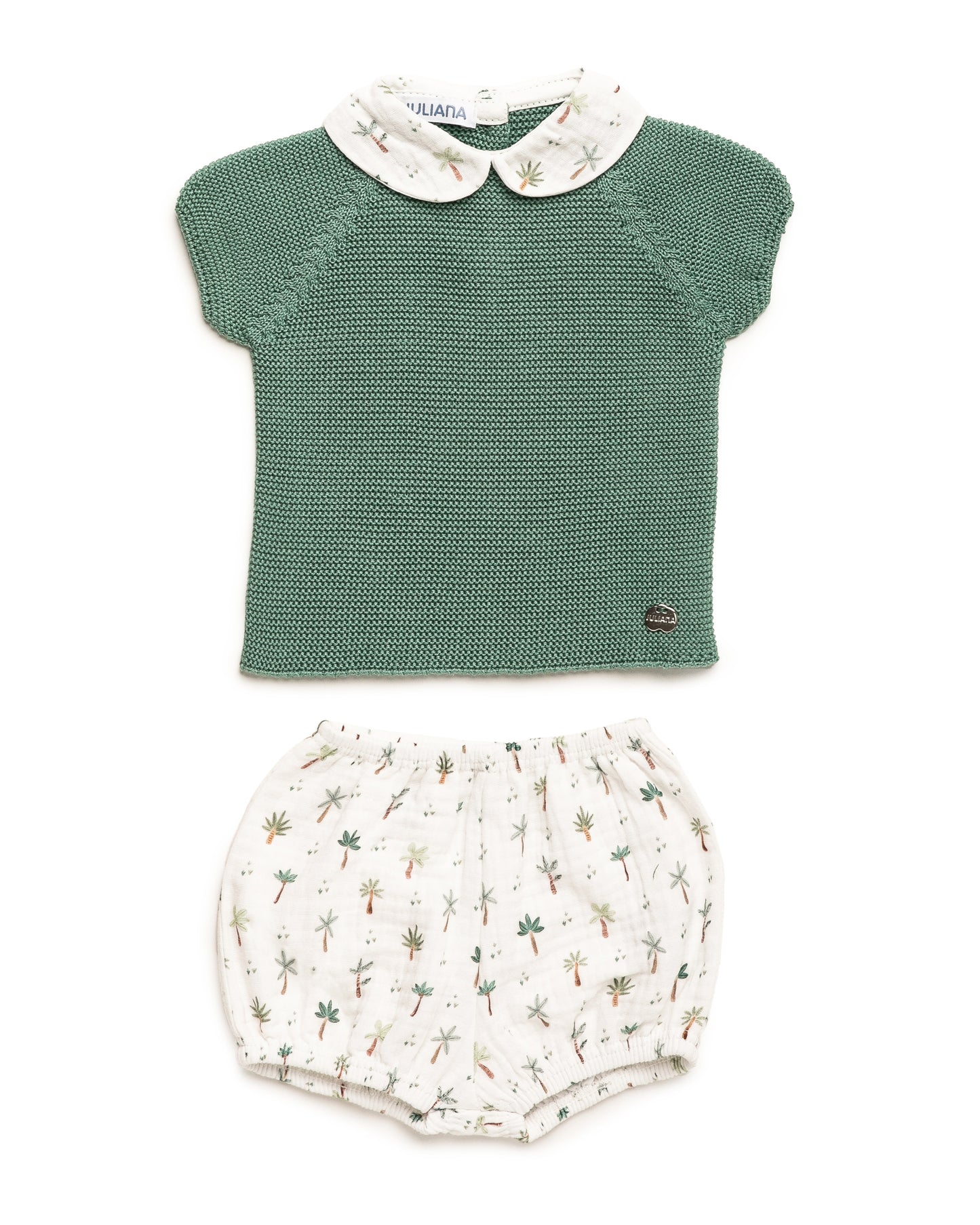 Conjunto Bebé Mistral con Palmeras Verde Hoja - Juliana