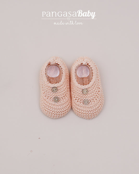 Sandalia Botones Melocotón Familia Honey Peach - Pangasa Baby