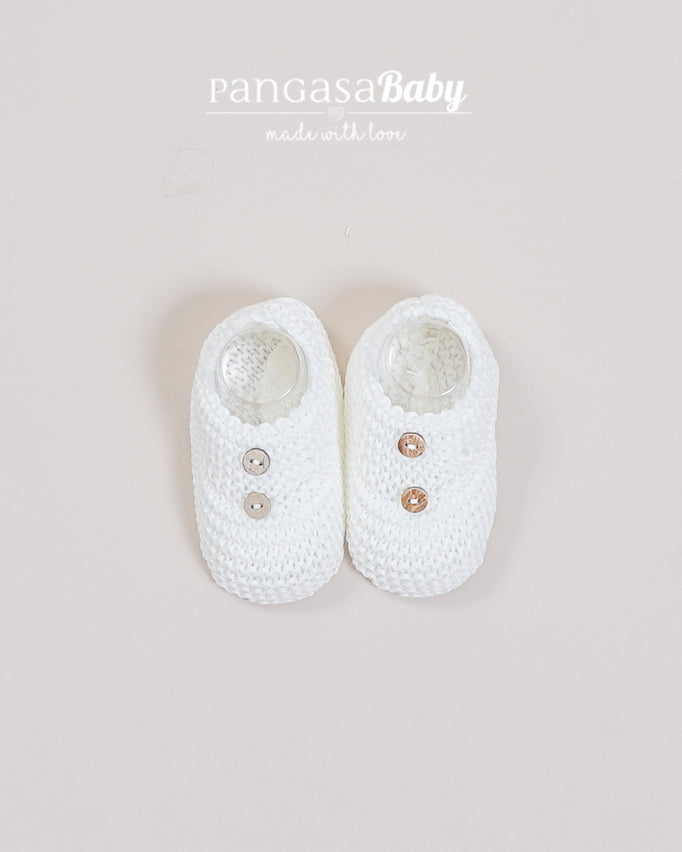 Sandalia Botones Marfil - Pangasa Baby