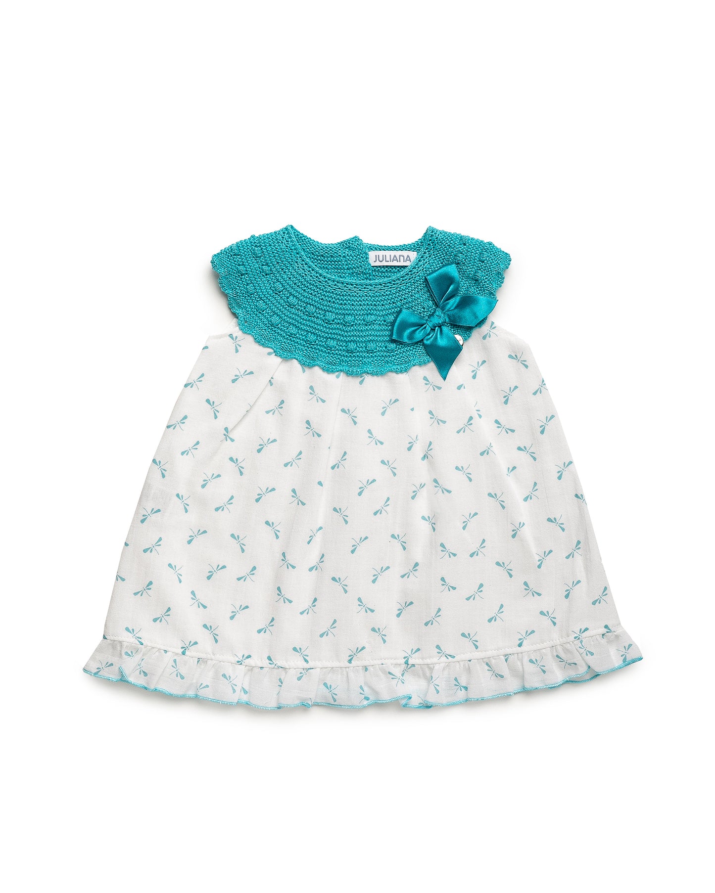 Vestido Cuerpo Punto Libélulas - Colección Norte Juliana