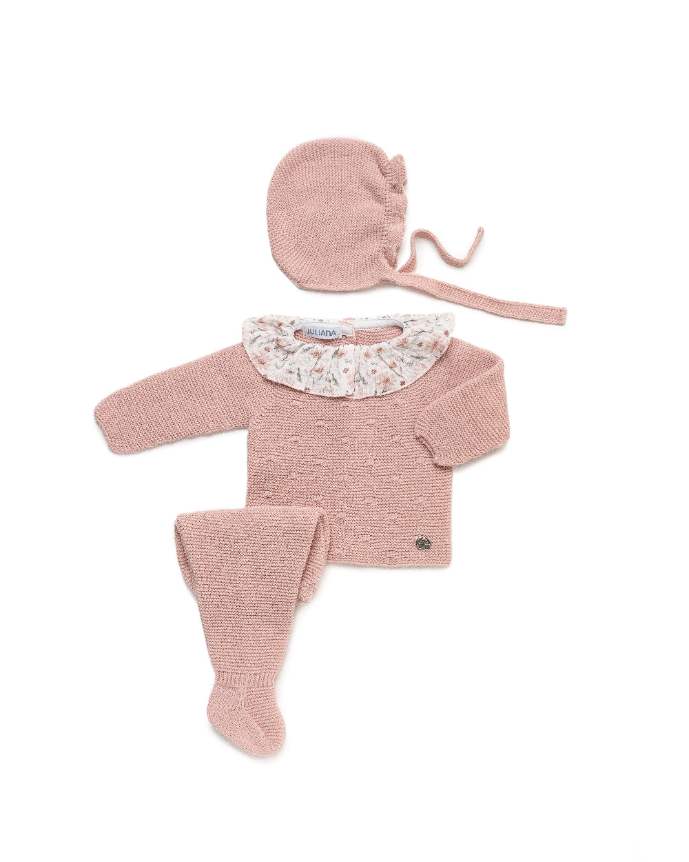 Conjunto Polaina Bodoques Rosa Empolvado - Colección Arte de Juliana