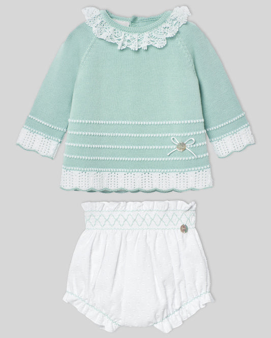 Conjunto Braguita Eido Verde Agua - Paz Rodriguez