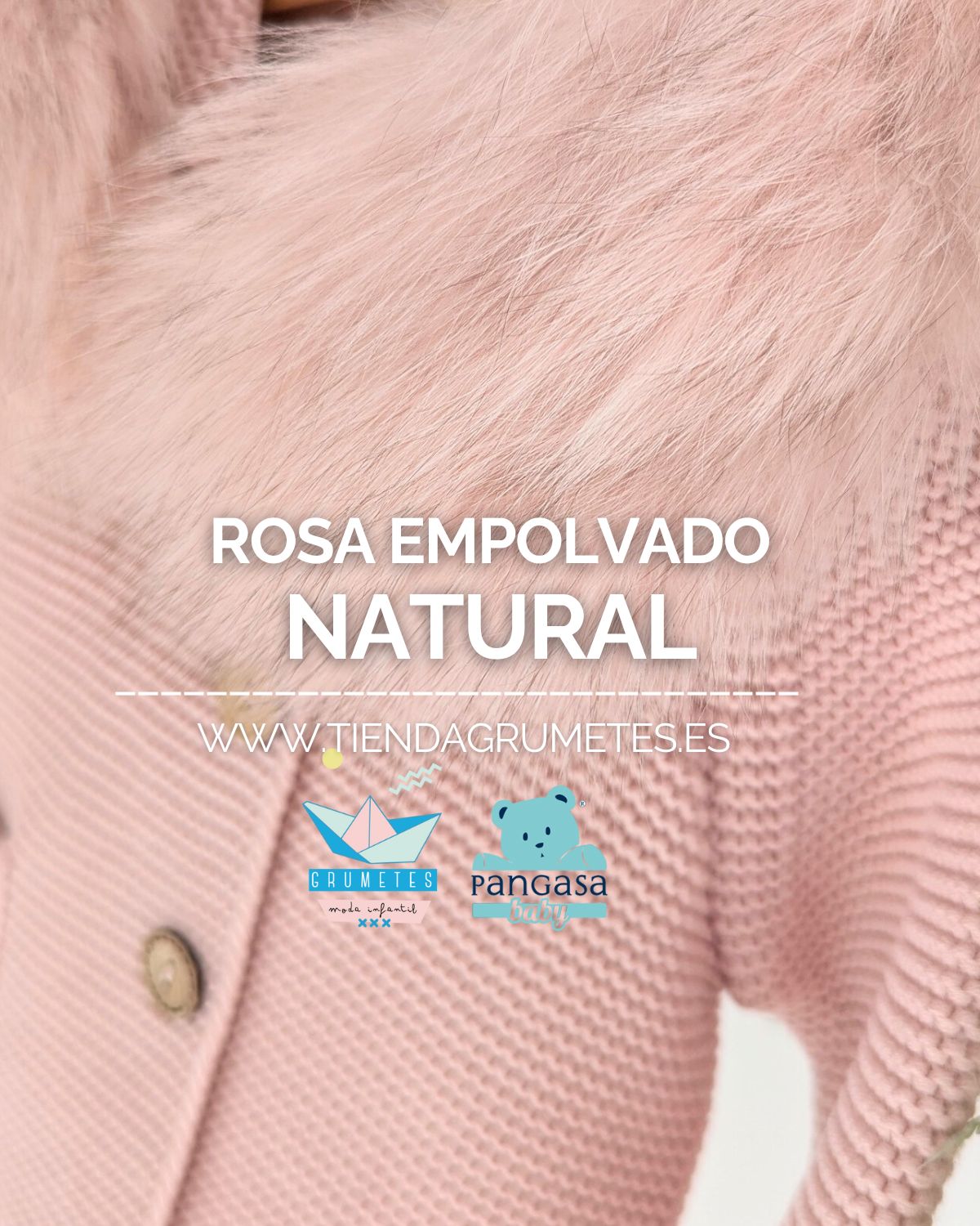 Trenka Luxury Pelo Rosa Empolvado - Pangasa Baby