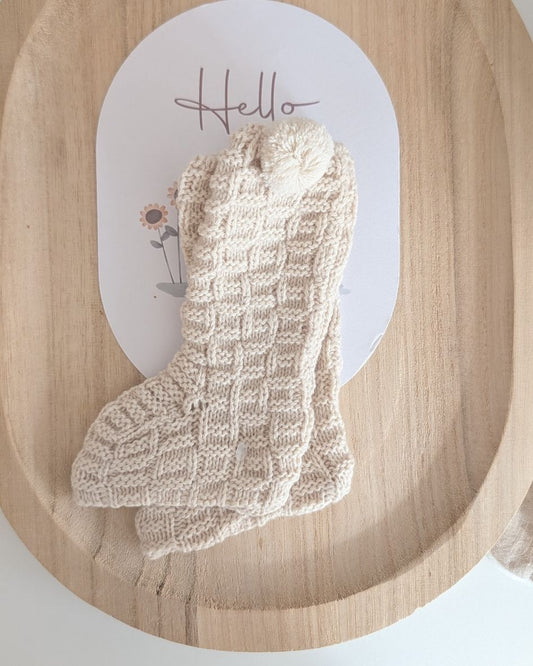 Bota Cuadritos Crema - Juliana