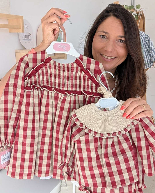 Vestido Infantil Familia Guinda Art.5154 - Yoedu