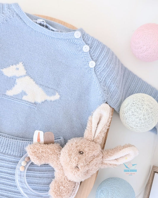 Conjunto Ranita Punto Bora Azul - Babidu