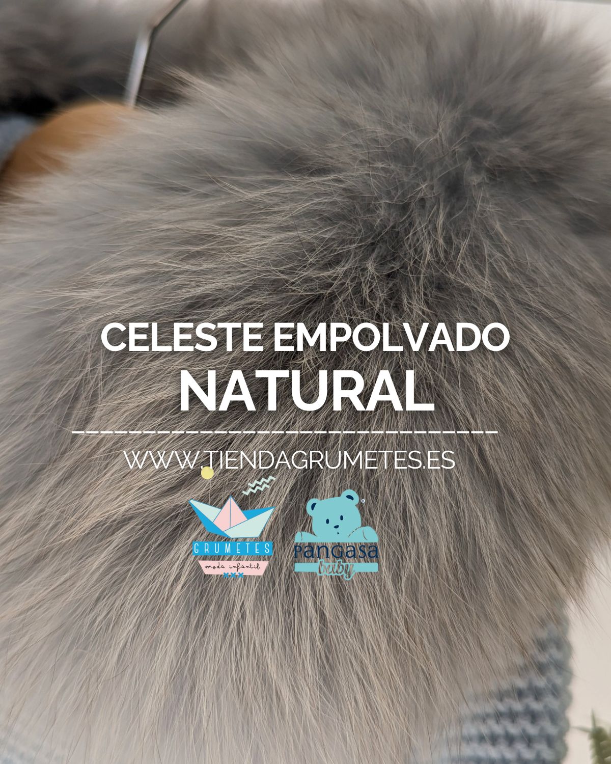 Trenka Luxury Pelo Celeste Empolvado - Pangasa Baby