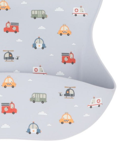 Babero Silicona City Cars 🚗 Coches - Tutete