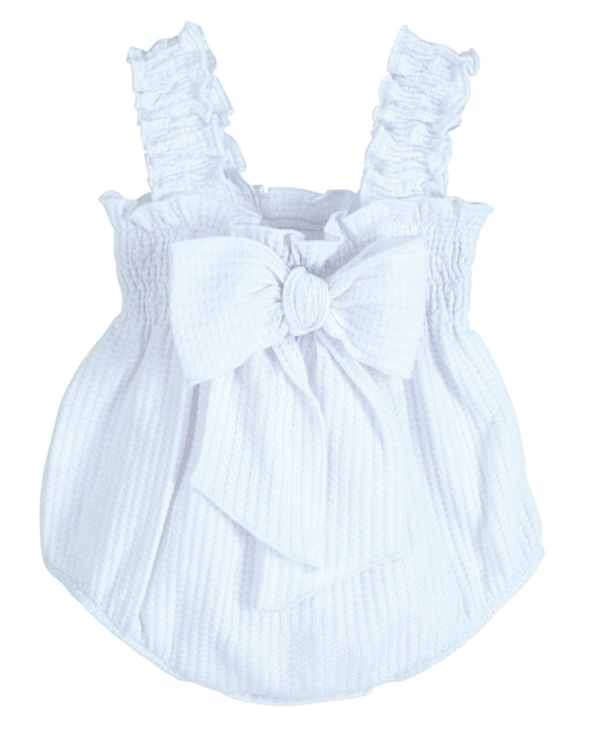 Peto Bebé Niña Rodas Blanco - Calamaro