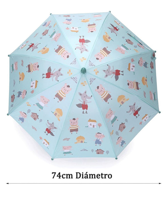 Paraguas The Three Little Pigs 🐷 Los tres Cerditos - Tutete