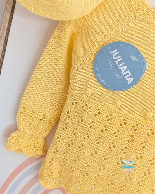 Conjunto bebé polaina Amarillo🍋 Colección Limón - Juliana