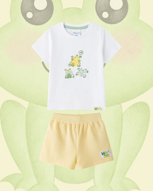Conjunto Niño Ranas Blanco