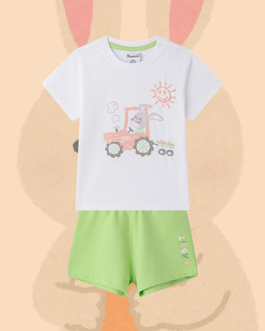 Conjunto Niño Conejito Tractor