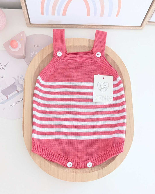 Peto Bebé Rayas Geranio - Primbaby