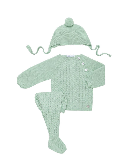 Primera Puesta Trenzas Verde Menta - Colección Cielo Juliana