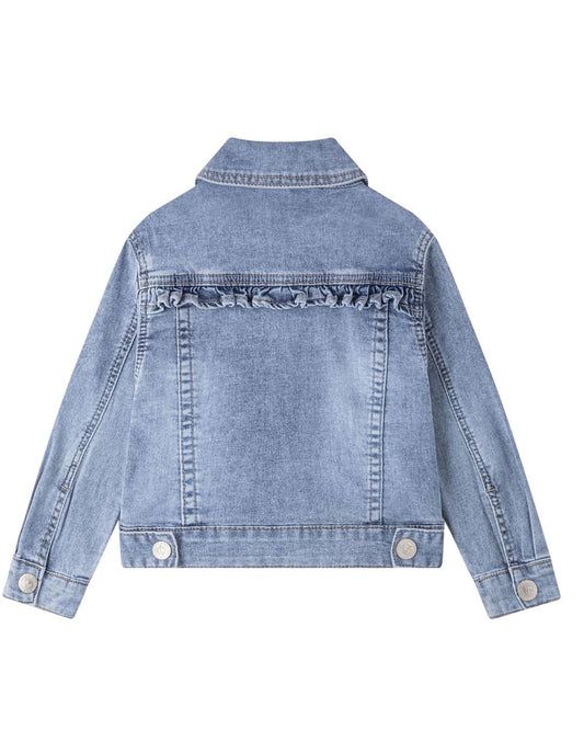 Chaqueta Niña Denim Volante