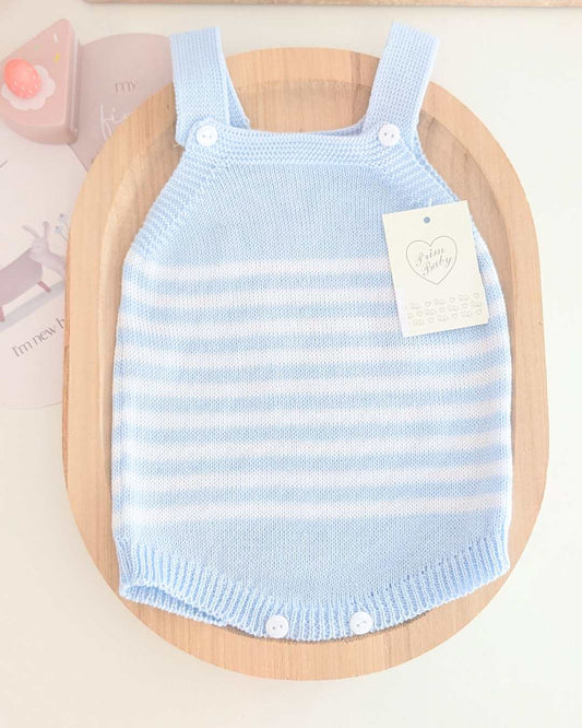 Peto Bebé Rayas Celeste - Primbaby