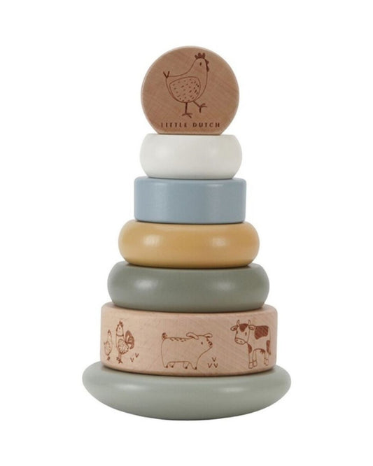 Anillos Balanceables Apilables Pequeña Granja - Little Dutch