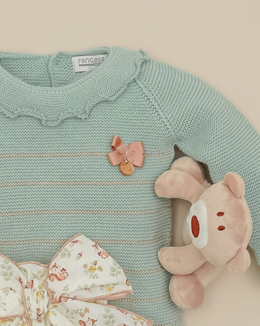 Conjunto Braguita Ardilla Verde Mint 🐿Soft & Wild - Pangasa Baby